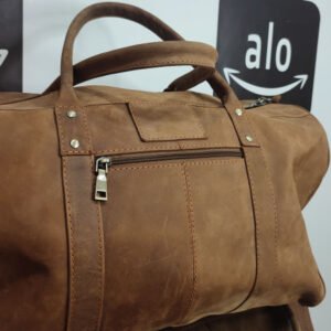 Vintage Leather Duffel Large Handmade Bags Brown bag Carry