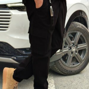 1.1 Zara Black Cargo Trousers