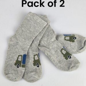 Z Kid's Cotton Winter Socks Pack of 2 (1Year) D12