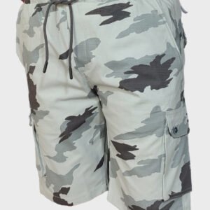 A Zaraa Cotton Shots for Mens Gray Army 6