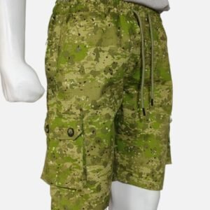 A Zaraa Cotton Shots for Mens Green Army 6