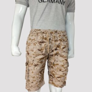 A Zaraa Cotton Shots for Mens Khaki Brown Army 6