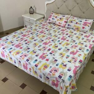 Lama Cartoon Bed Sheet Set