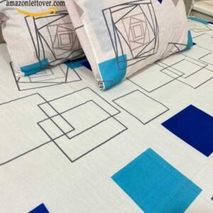 Premium Cotton Elegant Block Bed Sheet