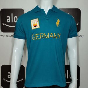 Germany Men's Polo Shirt Ocean Blue
