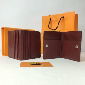 Jungle Tree Mehroon Smart Leather Card Holder