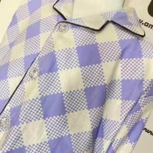 Kid's Purple Check Night Suit
