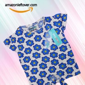 Girl T-shirt Blue Flora