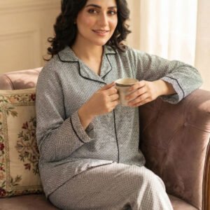 Black Dots Night Suit Zara Women's