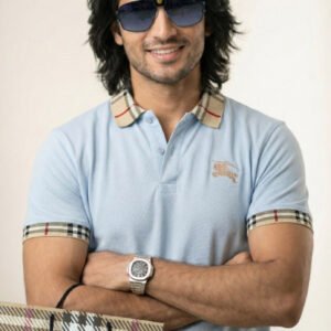 Burberry Ice Blue Polo Shirt