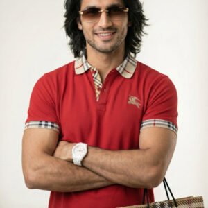 Burberry Red Polo Shirt