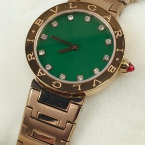Bvlgari Watch Ref103202 Rose Gold Olive Green