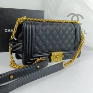 CHANEL Handbags Black Caviar Ladies Handbag
