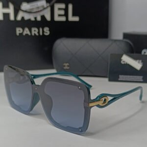 CHNL Green Teardrop Big Sunglasses-CHN01