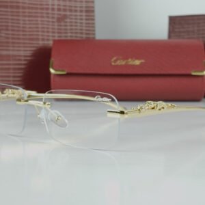 Cartier Golden Leopard Power Glasses Frame-CRT51