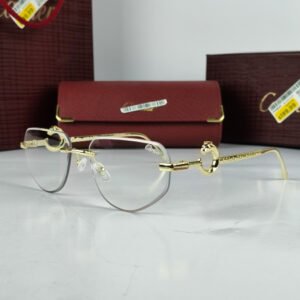 Cartier Power Glasses Golden Iconic Leopard