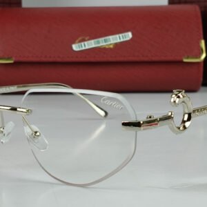 Cartier Power Glasses Silver Iconic Leopard