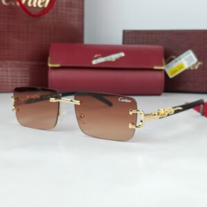 Cartier Sunglasses Brown Air CRT-113