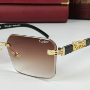 Cartier Sunglasses Golden Leopard CRT-111