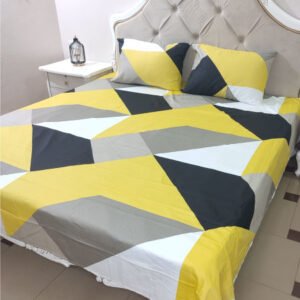 Cotton Satin Bedsheet Elegant Geometric TC-240 Jungle Tree