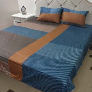 Cotton Satin Bedsheet Elegant Lines TC-240 Jungle Tree