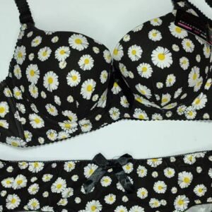 Flora 2PC Bra Black 38