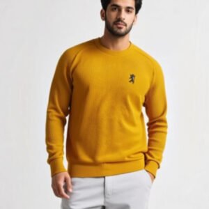 Giordano Mustard Sweatshirt 3D Logo