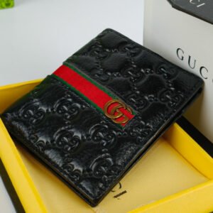Gucci Leather Men's Wallet Black GG-936