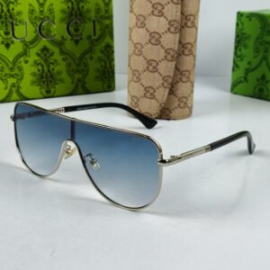 Gucci Sunglasses Silver Blue GG23