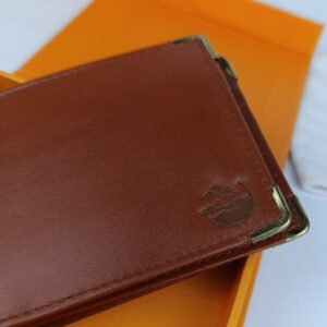 Jungle Tree Golden Tip Brown Leather Wallet