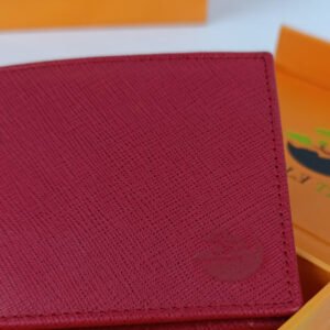 Jungle Tree Red Leather Wallet