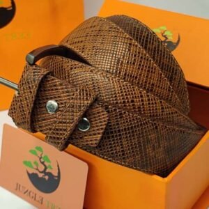 Jungle Tree Brown Cobra Leather Belts 009