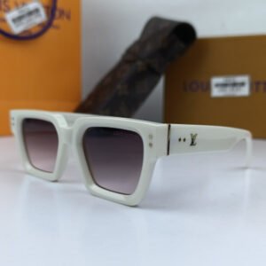 LV Monogram Square White Sunglasses