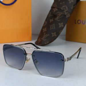 LV Sunglasses Square Silver LV28