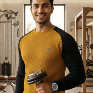 Lacoste Sweatshirts Mustard Black