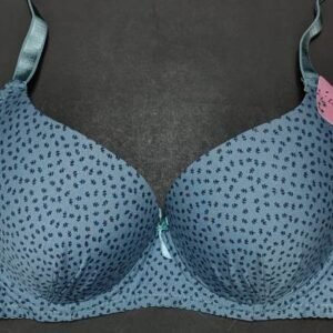 Little Leaves Pushup Bra Blue 44