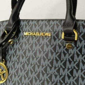 Mchl Krs handbags Black and Gray Handbag