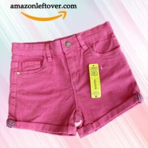 Girls Denim Shorts Baby Pink