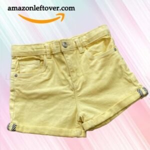 Kids Denim Shorts Yellow