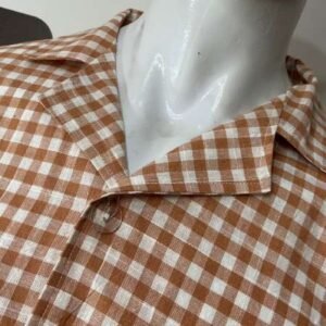 Men's Brown Check Night Suit JPs