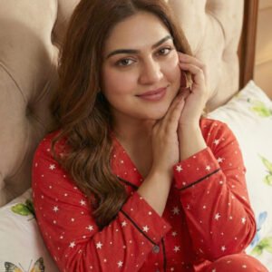 Zara Ladies Night Suit Red Star