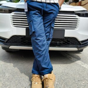 Zara Self Blue Cargo Trousers