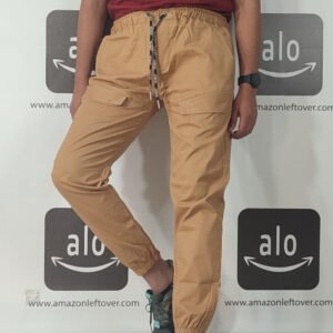 A Za Ra Trousers Khaki Brown 6 Pocket